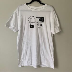 Women’s white poshfest 2020 shirt